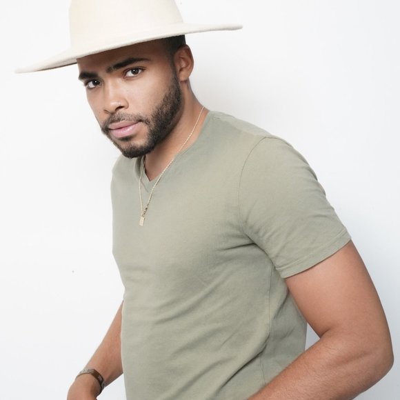 Bone Wide Brim Fedora Hat - Picture 4 of 6